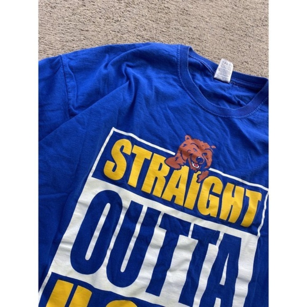 Vintage UCLA Bruins Shirt Mens 2XL Blue NCAA Fruit Of The Loom Straight Outta Te - Picture 9 of 10